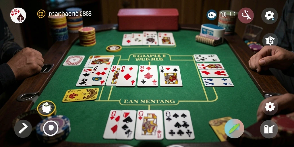 Tampilan gameplay API288 saat menikmati Gaple dengan teman.