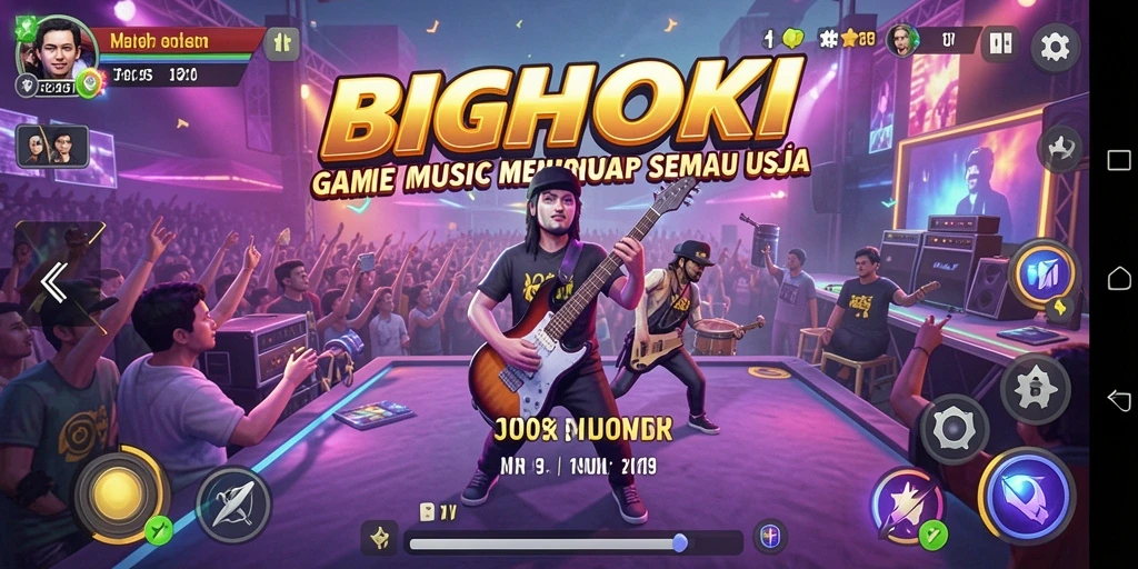Tampilan gameplay BIGHOKI yang menarik dan interaktif.