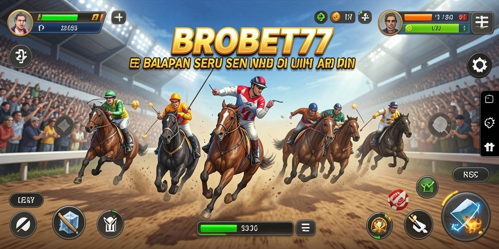 Tampilan gameplay seru dan menegangkan di BROBET77.