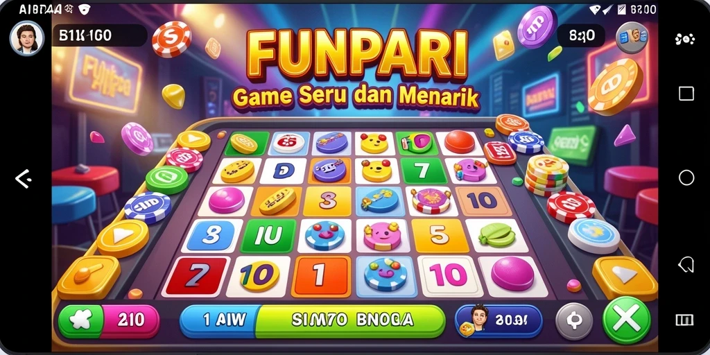 Tampilan gameplay seru dalam permainan Bingo FUNPARI.