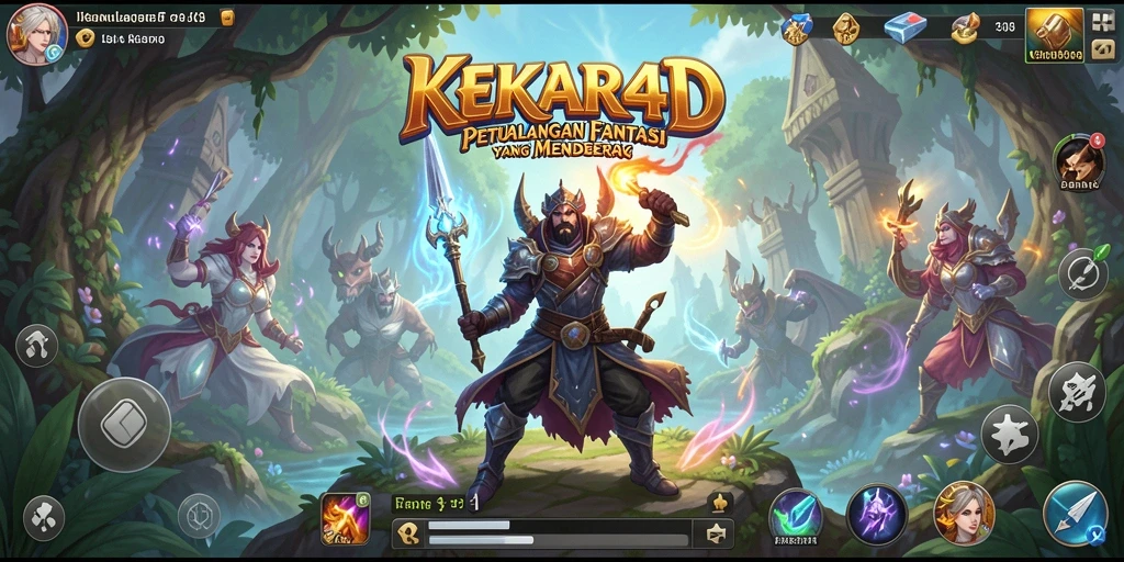 Tampilan gameplay yang menarik dari KEKAR4D dengan pertempuran seru.