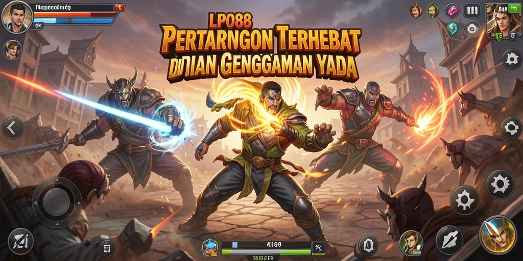 Screenshot utama LPO88 dengan tindakan pertarungan epik.