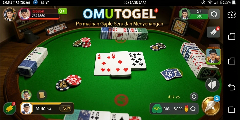 Screenshot gameplay Gaple yang menarik dan seru.