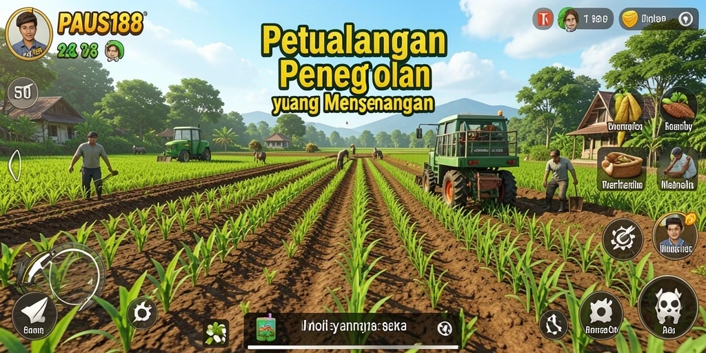 Tampilan gameplay menarik dari <strong>PAUS188</strong> dengan aktivitas bertani.