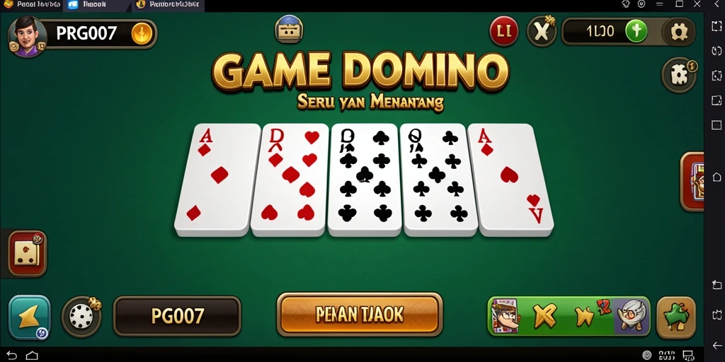 Tampilan menarik dari gameplay Domino PRG007 yang seru.