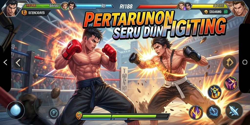 Tangkapan layar dari gameplay RI188 menampilkan aksi pertarungan yang mendebarkan.