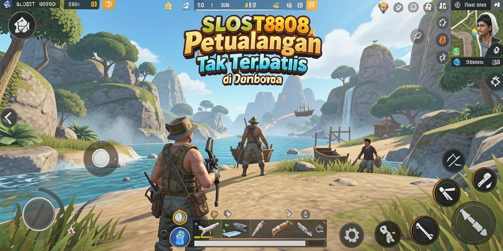 Tampilan gameplay seru di dunia terbuka SLOST8808.
